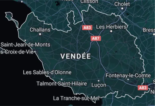 carte de la vendée