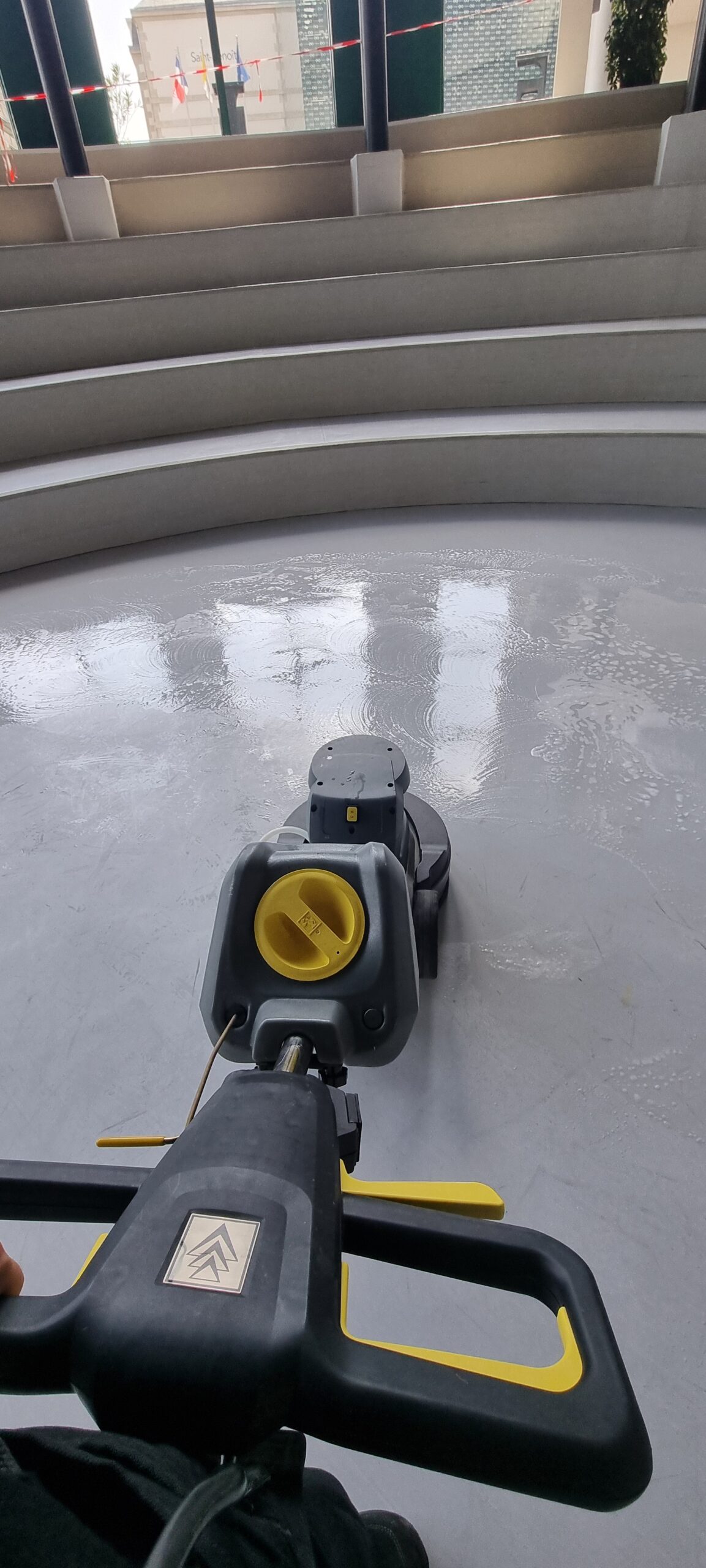 Métallisation sols thermoplastique